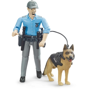 Rotaļu cilvēks - policists ar suni, Bruder