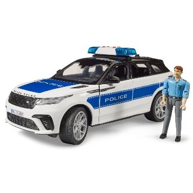 Rotaļu policijas automašīna ar policistu Range Rover Velar, Bruder